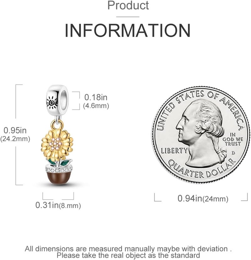 MULA 925 Sterling Silver Charms for Bracelets and Necklaces Family Letters Dangle Pendants Airplane Travel Beads Family Tree Jewelry Charms for Women - Image 3